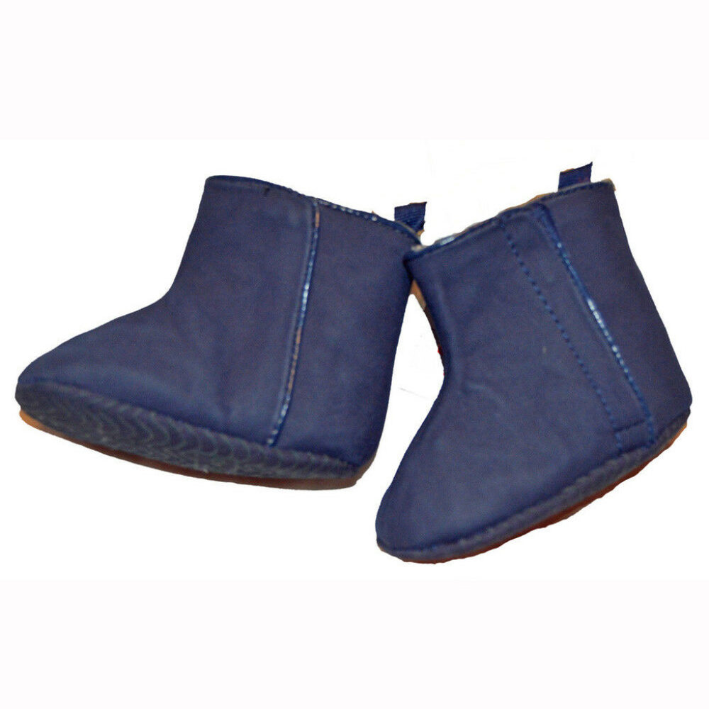 Baby Gap NWT Navy Faux Suede Booties 0-3 6-12 Months